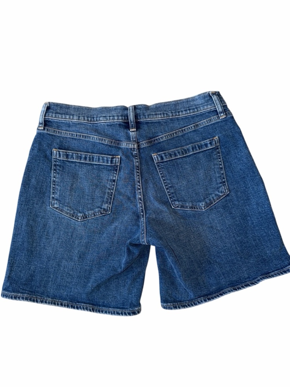 GAP Button Fly Denim 8" Girlfriend Mid-rise Shorts Size 10 - Picture 4 of 7
